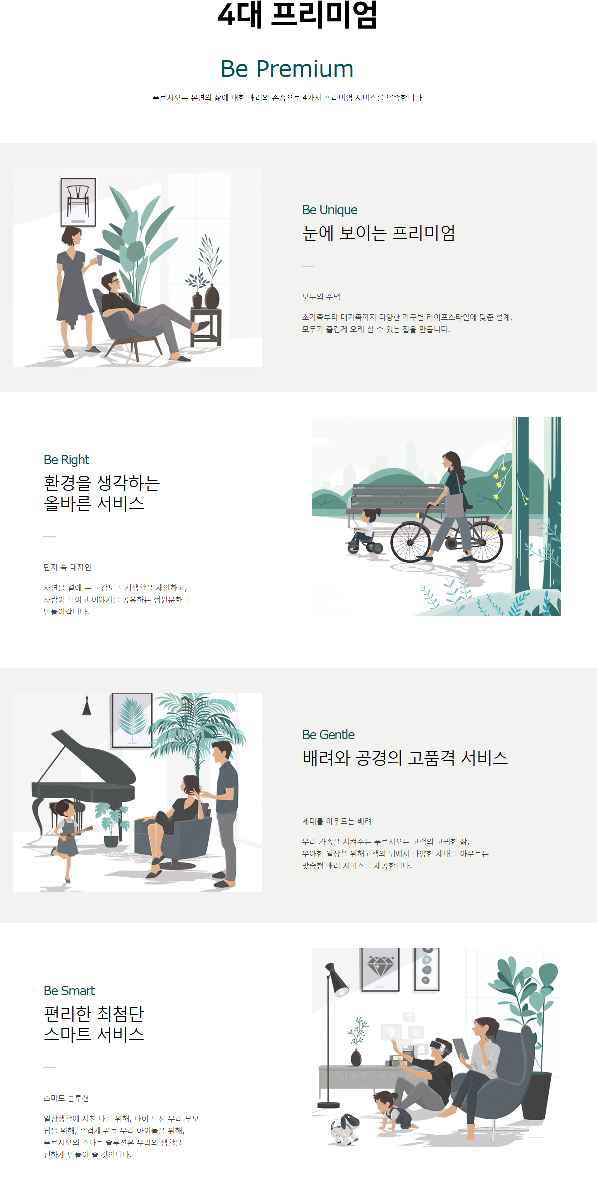  입지환경, 프리미엄, 트렌드 스타일